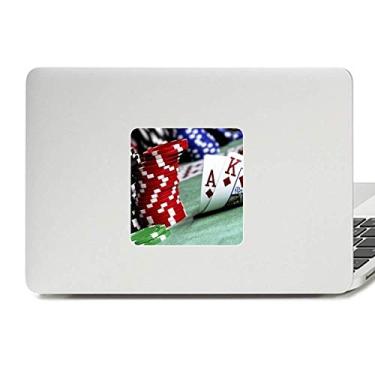 Imagem de Adesivo de vinil com fichas para jogos de pôquer espalhado para decoração de PC