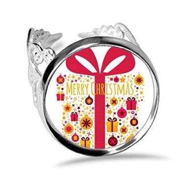 Imagem de DIYthinker Anel de noivado ajustável com estampa de festival transparente