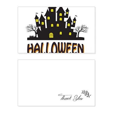 Imagem de Castelo de terror Feliz Dia das Bruxas, Cartão de agradecimento, Papel de aniversário, Agradecimento de Casamento