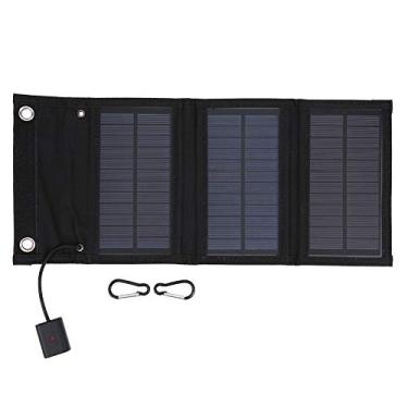 Imagem de Painel solar portátil de 15 W, carregador solar dobrável, painéis de carregamento à prova d'água para câmeras/laptops/baterias de carros/luzes solares de rua/atividades ao ar livre