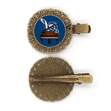 Imagem de Grampo de cabelo para música de instrumento clássico, piano, partitura grampo de cabelo