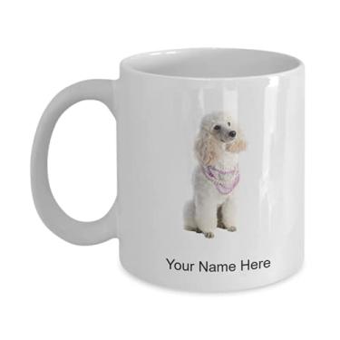 Imagem de Caneca de poodle personalizada - Copo de café de poodle - Ideia para amantes de poodle Kids Boys Girls Love - Caneca de café de 325 ml