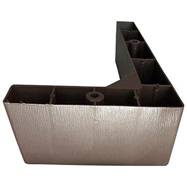 Imagem de Kit 20 Pé Cantoneira Canto Sofá Poltrona Tabaco 12x21cm