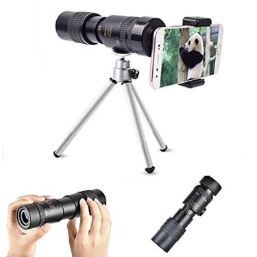 Imagem de 10-30X40 Telescópio monocular - Monocular Bak4 HD Monocular à prova d'água de alta definição com suporte para smartphone Tripé para observação de pássaros, acampamento, caminhada, concerto