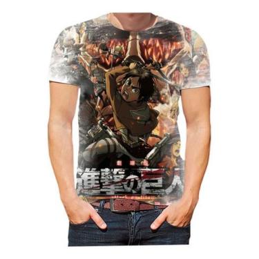 Imagem de Camisa Camiseta Ataque Dos Titãs Anime Mangá Série Hd 02 - Estilo Krak