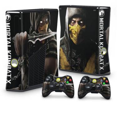 Imagem de Adesivo Compatível Xbox 360 Slim Skin - Mortal Kombat X Scorpion - Pop