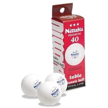 Imagem de NITTAKU Bolas de tênis de mesa premium 3 estrelas com mais de 40 bolas de plástico sem células