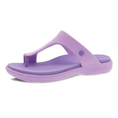 Imagem de Dansko Sand lia feminina Krystal Slip-On Leve e dur vel, EVA moldada de f cil limpeza Tecnologia de arco natural para suporte adicional, Roxa, 7.5-8