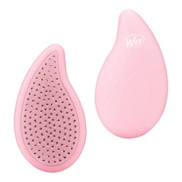 Imagem de Wet Brush Go Green Escova de cabelo desembaraçadora de palma infundida com óleo de melancia - cerdas desembaraçadoras ultramacias sem dor deslizam pelos emaranhados com facilidade - Protege contra