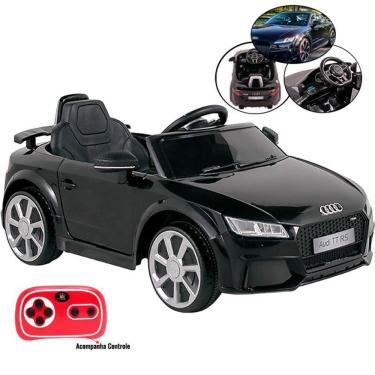 Imagem de Carro Elétrico Infantil 12V Audi TT RS Preto com Controle 921707 BEL
