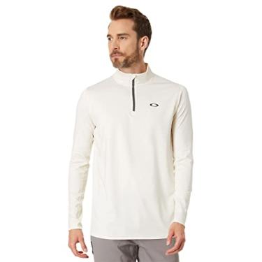 Imagem de Oakley Moletom masculino Gravity Range Quarter Zip, Urze branco ártico, M