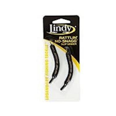 Imagem de Lindy Sinker de pesca No-Snagg Slip Sinker em forma de banana – Permite que os pescadores pesquem áreas não pescáveis, chocalho (pacote com 2), 10 g