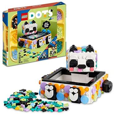 Imagem de LEGO DOTS Cute Panda Tray 41959 DIY Craft Toy Set for Girls, Boys and Kids Ages 6+; Kit de armazenamento criativo e útil (517 peças)