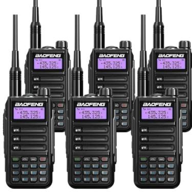 Imagem de Kit 6 Radios Comunicador Baofeng UV16 Walk Talk Longo Alcance Dual Band a Prova d’água