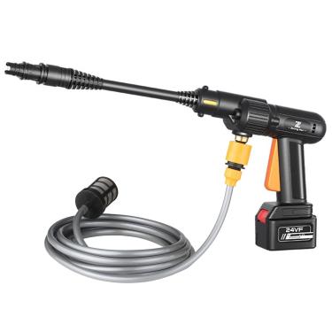 Imagem de yeacher Máquina de lavar de alta pressão sem fio 200W Ferramenta de limpeza de carros elétricos Dispositivo portátil de limpeza de carros Bomba de água com garrafa de espuma para limpeza de carros, irrigação