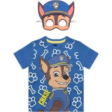 Imagem de Camiseta Manga Curta Infantil Patrulha Canina Azul - Viacom