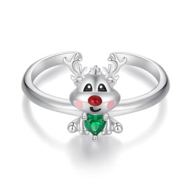 Imagem de GemKing BSR493-E Christmas Reindeer Opening Ring