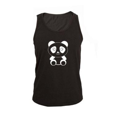 Imagem de Regata Masculina Algodão Panda 3 Estampada Verdão Moderna