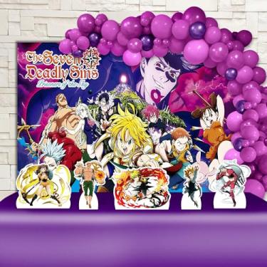 Imagem de Kit Decoração Festa de Aniversário Infantil Nanatsu no Taizai Os 7 Pecados Capitais