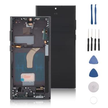 Imagem de 6,8 OLED Original para Samsung Galaxy S22 Ultra, Display LCD LED Conjunto Digitalizador de Tela de Toque S22ultra 5G Substituição de Tela LCD Com Moldura Preta, Testado Antes do