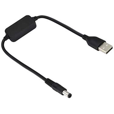 Imagem de zdyCGTime Cabo USB 2.0 macho para DC5521 macho, conversor transformador DC5521 com interruptor, USB 9 V/5 V, adequado para teclados, roteadores, mini monitores LCD, mini alto-falantes, ventiladores