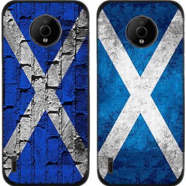Imagem de 2 peças retrô bandeira da Escócia TPU gel silicone capa de telefone traseira para Nokia C300 C210 C200 C110 C100 (Nokia C200)