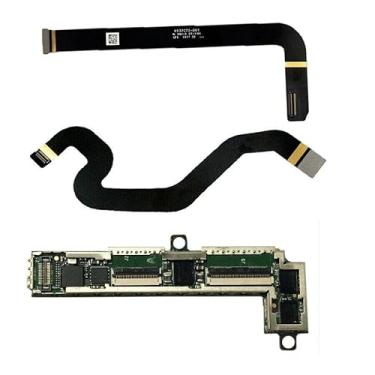 Imagem de Zahara Cabo LCD + fita de cabo flexível para digitalizador de tela sensível ao toque + placa de substituição pequena para Microsoft Surface Pro 4 1724 X934118-002 (cabo LCD + cabo Touch Flex + placa)