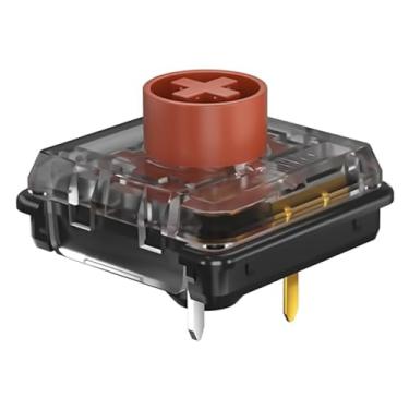 Imagem de Zjmehty Interruptores de perfil baixo Kailh Choc V2 marrom para teclado mecânico, interruptor tátil RGB/SMD/MX de 4 pinos 50gf (108 peças, Choc V2 marrom)