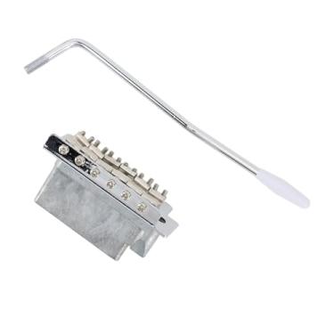 Imagem de Ponte Tremolo de Guitarra Elétrica, Liga de Zinco Vintage, Espaçamento de Cordas de 52,5 Mm para Squier Estilo Strat, 2-1/16 Polegadas (SILVER)