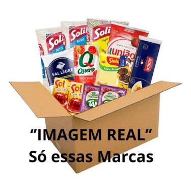 Imagem de Cesta Básica Completa Só Marca Famosa Doação Com Qualidade