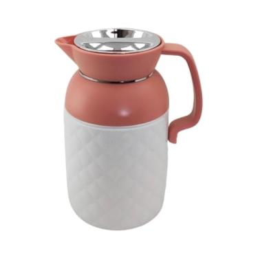 Imagem de Garrafa Térmica Café Chá 1 Litro Quente Plástica Tampa Rosca (Rose)