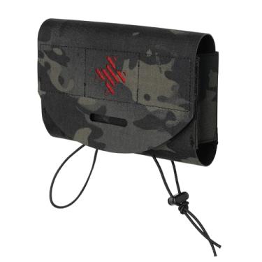 Imagem de Bolsa médica tática MOLLE EMT bolsa de primeiros socorros IFAK bolsa utilitária portátil para traumatismo 500D nylon para cinto tático e colete (preto camuflado)