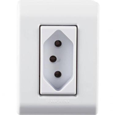 Imagem de Kit 6 Caixa Sobrepor 1 Tomada 2p+t 10a 250v Tramontina Lizflex