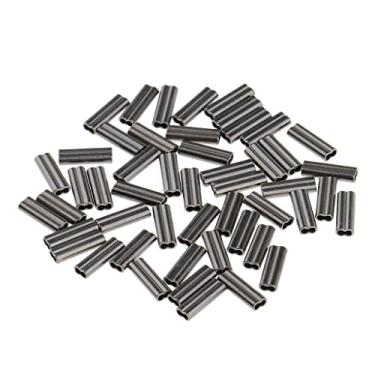 Imagem de shamjina 50 Pcs 10mm de Crimpagem de Barril Conector de Tubo de Cobre 0,8-1,7mm, 1 mm de diâmetro