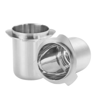 Imagem de Normcore Copo dosador Portafilter de 53,3 mm, aço inoxidável 304, interior polido espelhado, compatível com filtros portáteis Breville Sage de 54 mm, prata escovada