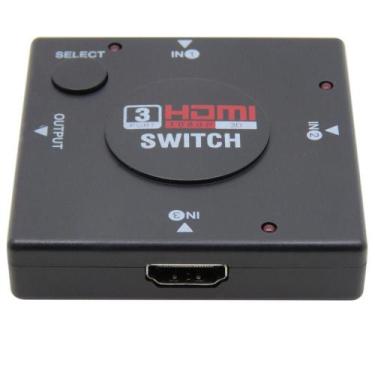 Imagem de Adaptador Switch 3x1 Divisor 3 Portas HDMI TV - Hxsj