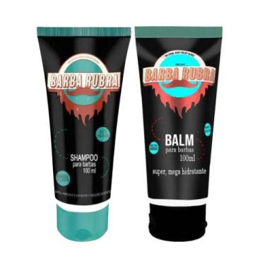 Imagem de Kit Barba Rubra com Shampoo 100ml e Balm Hidratante 100ml