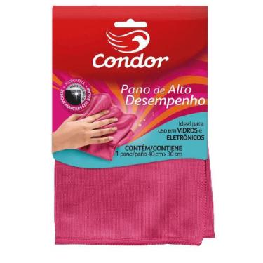 Imagem de Pano Limpa Vidros Multiuso de Microfibra Rosa - Artlimp