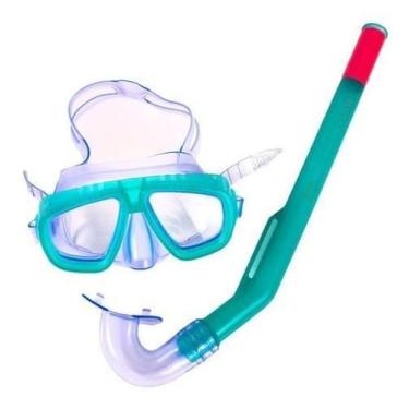 Imagem de Kit De Mergulho Snorkel + Máscara Infantil Bestway - Verde