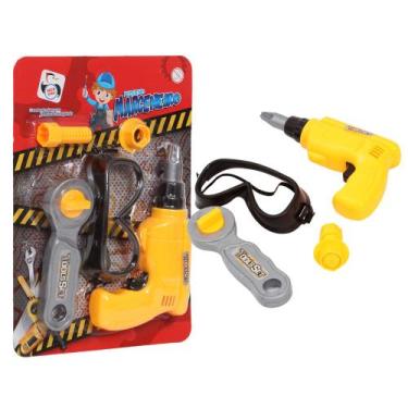 Imagem de Kit Ferramentas Infantil Engenheiro Carpinteiro Divertido - Pica Pau