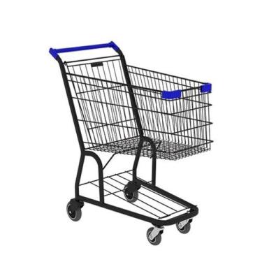 Imagem de Carrinho de compras Amapá 130l Super Premium sem Porta Bebê Preto