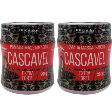 Imagem de Kit 2 Pomada Massageadora Cascavel Extra Forte Para Pescoço - Rhenuks