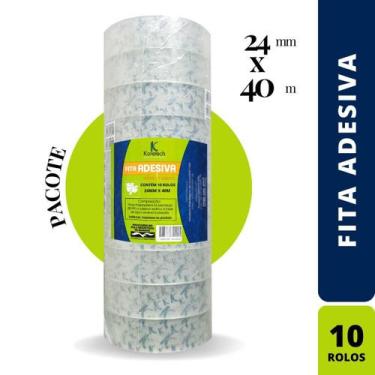 Imagem de Fita Adesiva Transparente Tamanho:24X40M Pc Com 10 Rl - Koretech