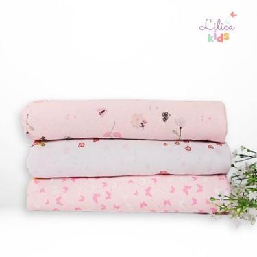 Imagem de Cueiro Flanelado 100% Algodão 80x50cm 3 e 6 unidades - Papi, 3 Peças M