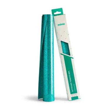Imagem de Transfer Glitter - Verde Menta - Mimo - 25 x 61 cm- 1 Unid