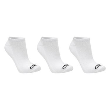 Imagem de Meia Olympikus Cano Baixo Pacote Com 3 Masculina - Branco