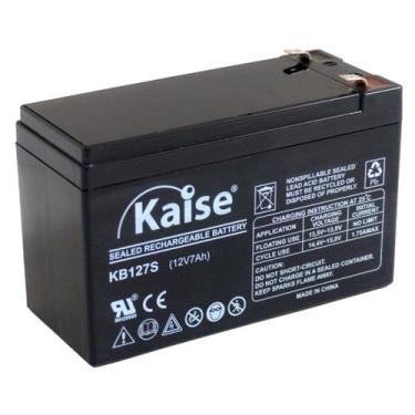 Imagem de Bateria Estacionária VRLA 12V 7Ah Kaise KB1270 Segurança Nobreak Alarm