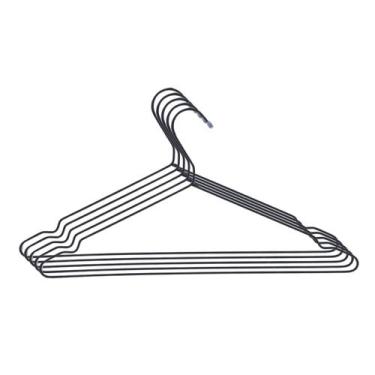 Imagem de Conjunto Com 5 Peças Cabides De Aço Inox Versátil Organizador Elegante