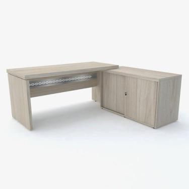 Imagem de Conjunto Mesa Reta Com Balcão Porta De Correr PE 50 Pandin 1,60 M Casa
