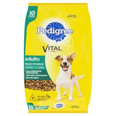 Imagem de Alimento para cães adultos raças pequenas pedigree pacote 1kg